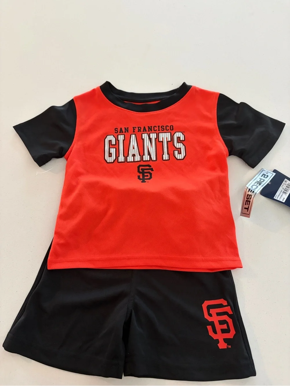 San Francisco Giants Kids' Red and Black Short Sleeve Shirt
